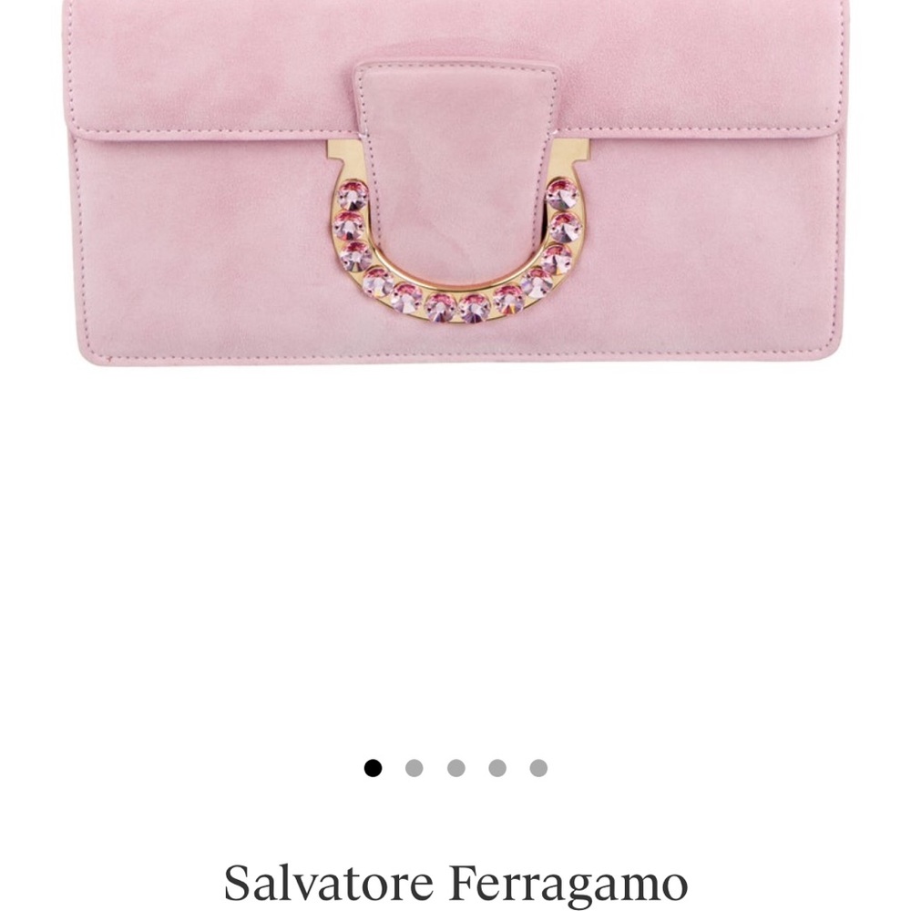 Salvatore Ferragamo Blush Pink Wristlet